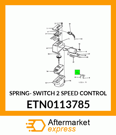 SPRING- SWITCH 2 SPEED CONTROL ETN0113785