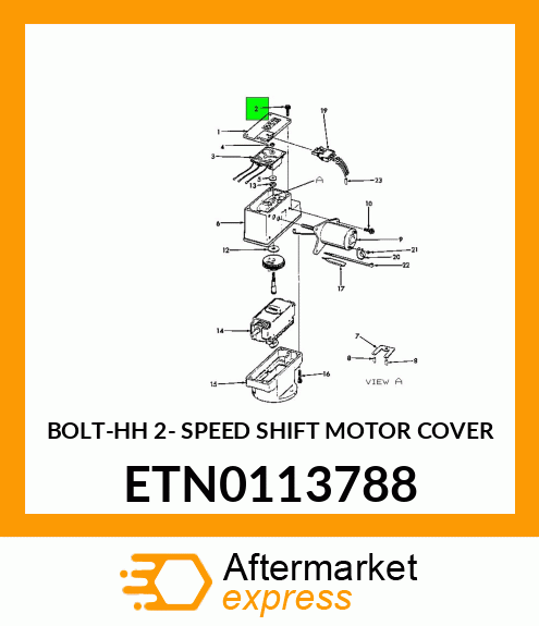 BOLT-HH 2- SPEED SHIFT MOTOR COVER ETN0113788