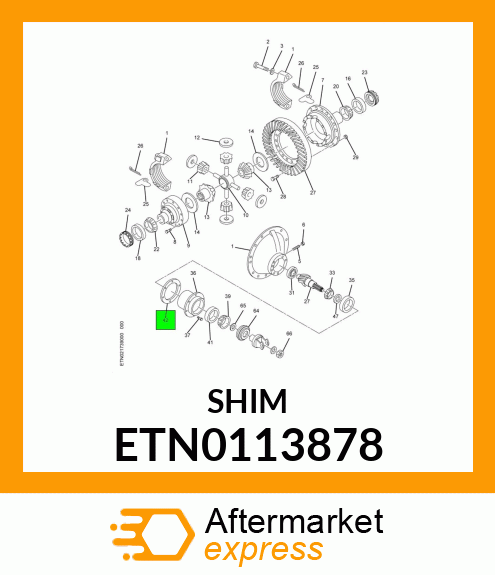 SHIM, BEARING CAGE PINION GEAR .01" ETN0113878