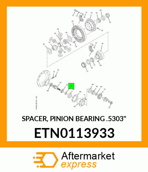 SPACER, PINION BEARING .5303" ETN0113933