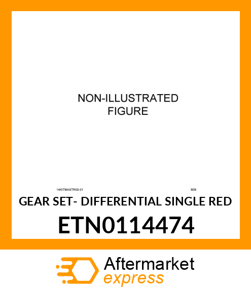 GEAR SET- DIFFERENTIAL SINGLE RED ETN0114474