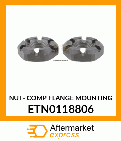 NUT- COMP FLANGE MOUNTING ETN0118806