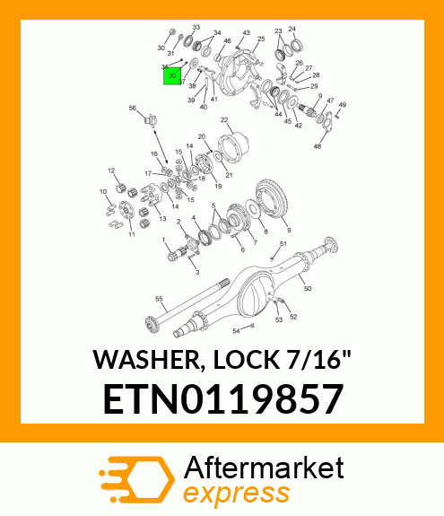 WASHER, LOCK 7/16" ETN0119857