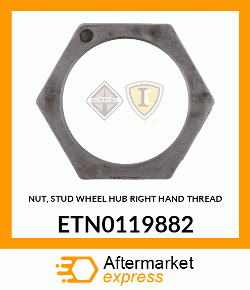 NUT, STUD WHEEL HUB RIGHT HAND THREAD ETN0119882