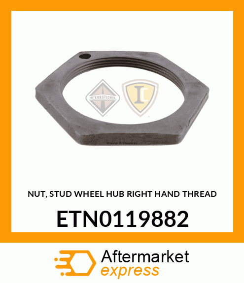 NUT, STUD WHEEL HUB RIGHT HAND THREAD ETN0119882