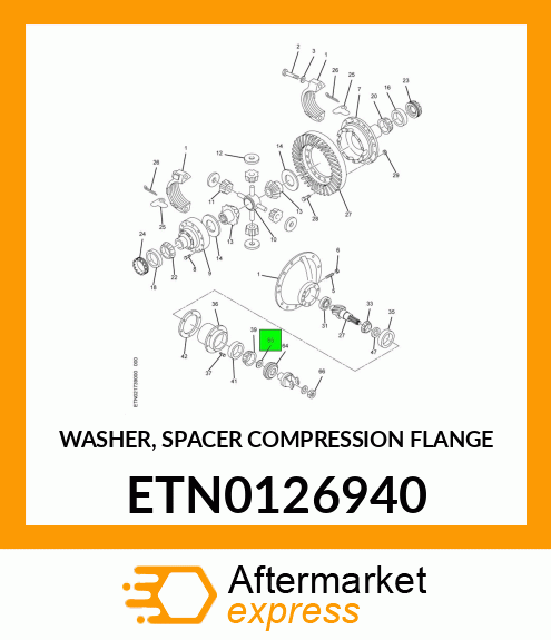 WASHER, SPACER COMPRESSION FLANGE ETN0126940