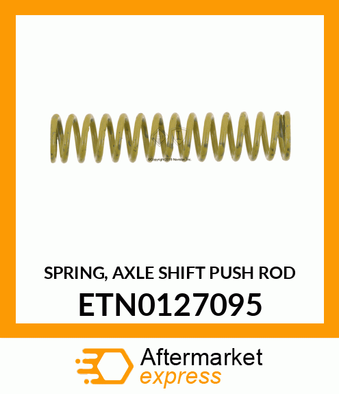 SPRING, AXLE SHIFT PUSH ROD ETN0127095