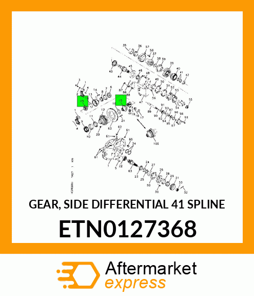 GEAR, SIDE DIFFERENTIAL 41 SPLINE ETN0127368