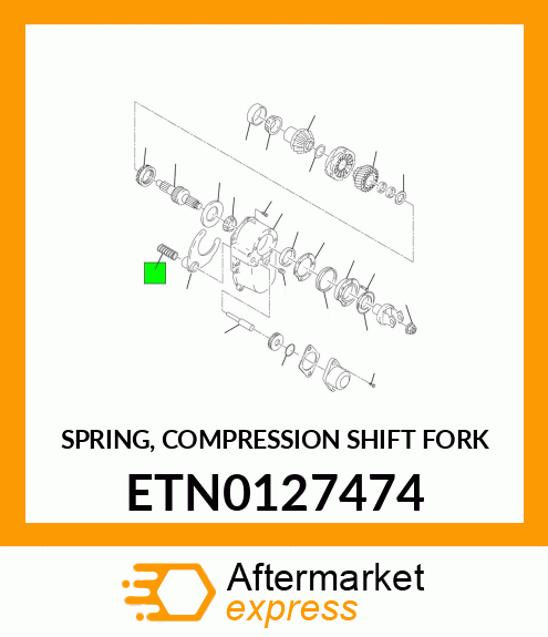 SPRING, COMPRESSION SHIFT FORK ETN0127474