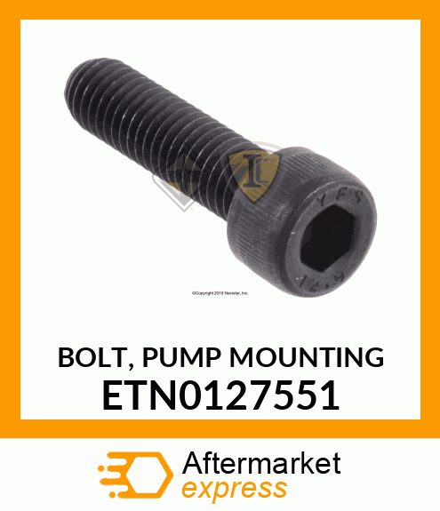 BOLT, PUMP MOUNTING ETN0127551