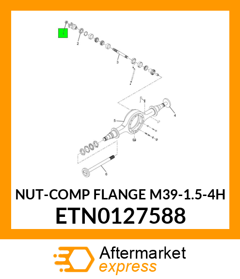 NUT-COMP FLANGE M39-1.5-4H ETN0127588