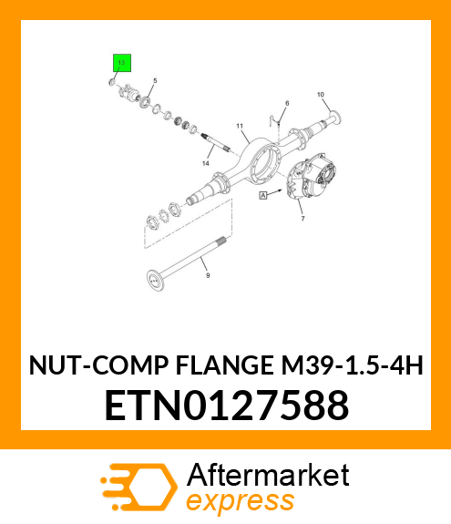 NUT-COMP FLANGE M39-1.5-4H ETN0127588