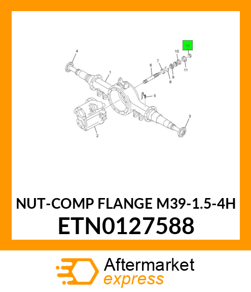 NUT-COMP FLANGE M39-1.5-4H ETN0127588