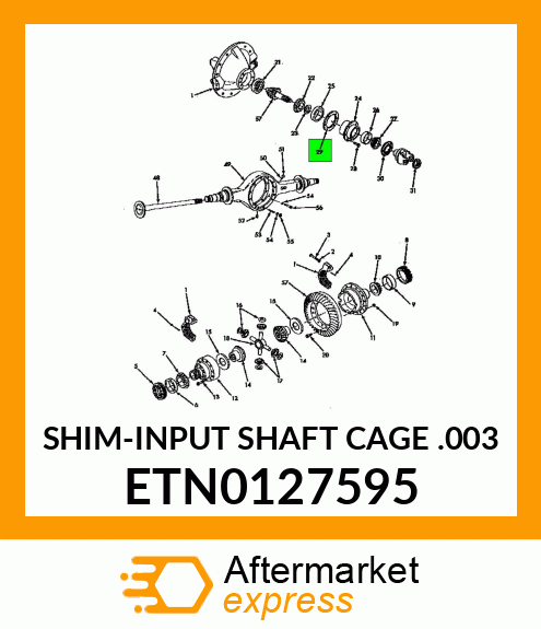 SHIM-INPUT SHAFT CAGE .003 ETN0127595