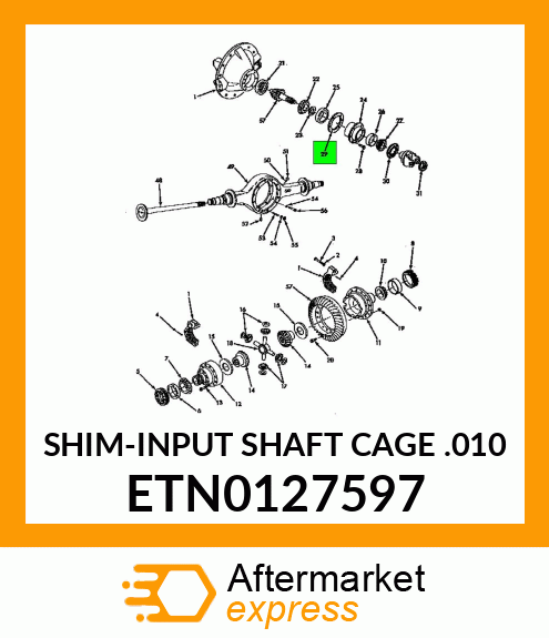 SHIM-INPUT SHAFT CAGE .010 ETN0127597