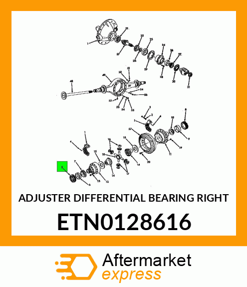 ADJUSTER DIFFERENTIAL BEARING RIGHT ETN0128616