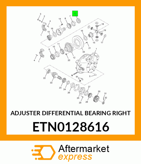 ADJUSTER DIFFERENTIAL BEARING RIGHT ETN0128616