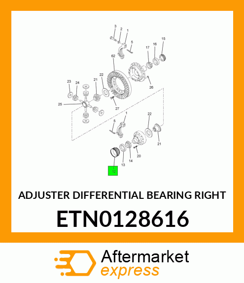 ADJUSTER DIFFERENTIAL BEARING RIGHT ETN0128616