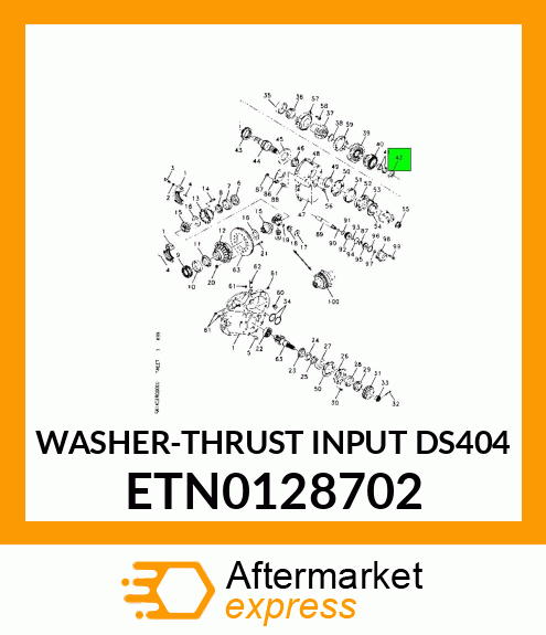 WASHER-THRUST INPUT DS404 ETN0128702