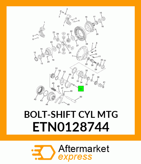 BOLT-SHIFT CYL MTG ETN0128744