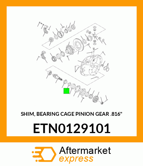 SHIM, BEARING CAGE PINION GEAR .816" ETN0129101