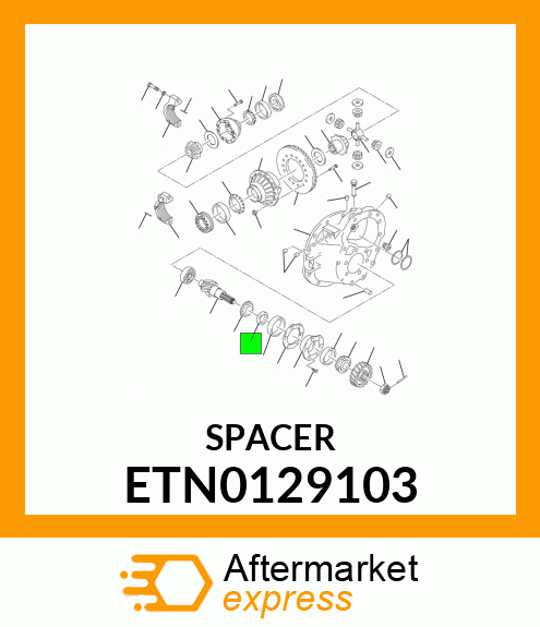 SHIM, BEARING CAGE PINION GEAR .817" ETN0129103