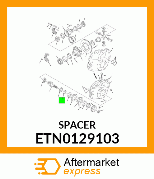 SHIM, BEARING CAGE PINION GEAR .817" ETN0129103