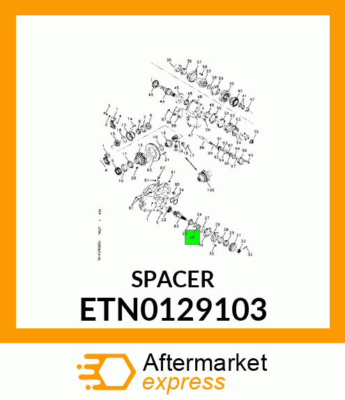 SHIM, BEARING CAGE PINION GEAR .817" ETN0129103