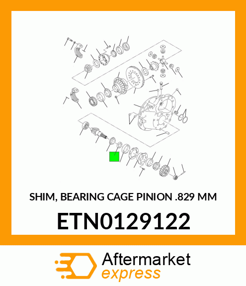 SHIM, BEARING CAGE PINION .829 MM ETN0129122