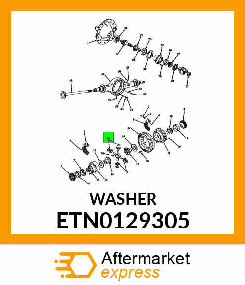 WASHER, THRUST DIFFERENTIAL SPIDER GEAR ETN0129305