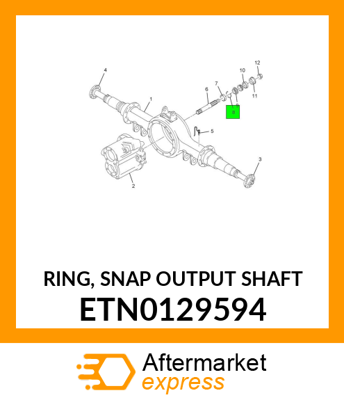 RING, SNAP OUTPUT SHAFT ETN0129594