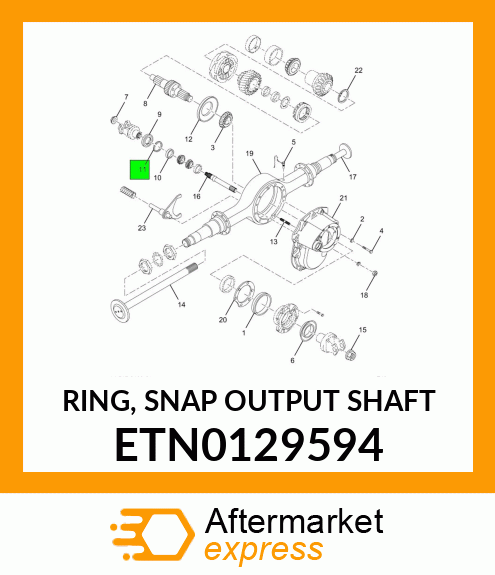 RING, SNAP OUTPUT SHAFT ETN0129594