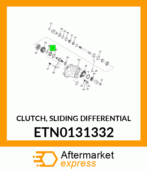 CLUTCH, SLIDING DIFFERENTIAL ETN0131332