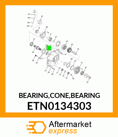 BEARING,CONE,BEARING ETN0134303