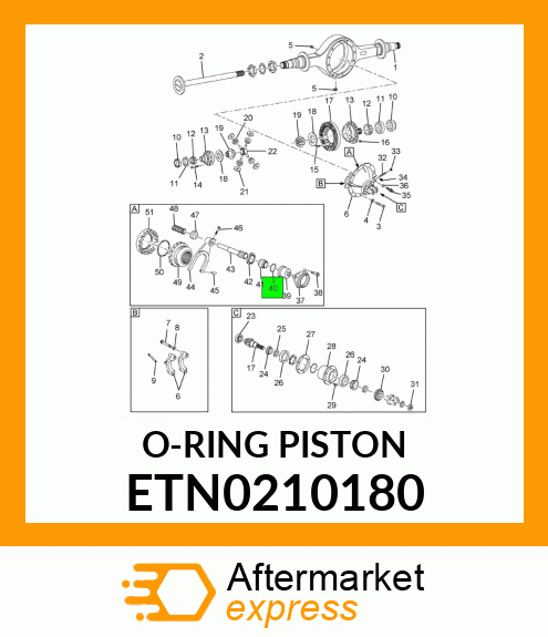 O-RING PISTON ETN0210180