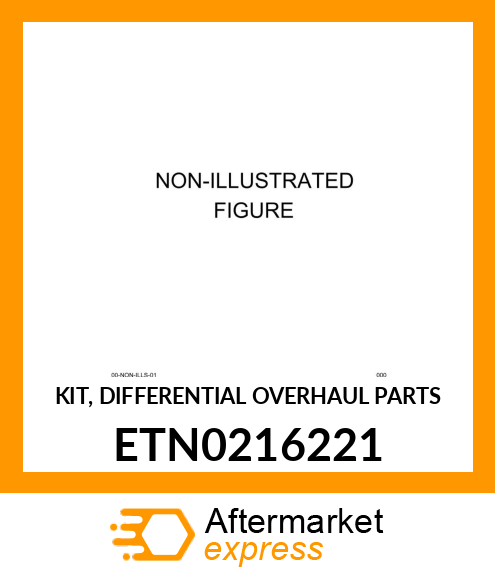 KIT, DIFFERENTIAL OVERHAUL PARTS ETN0216221