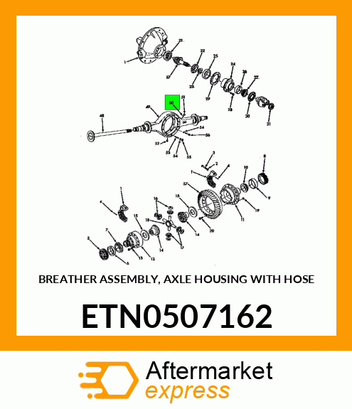 BREATHER ASSEMBLY, AXLE HOUSING WITH HOSE ETN0507162