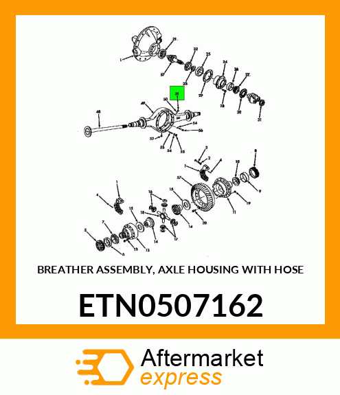 BREATHER ASSEMBLY, AXLE HOUSING WITH HOSE ETN0507162