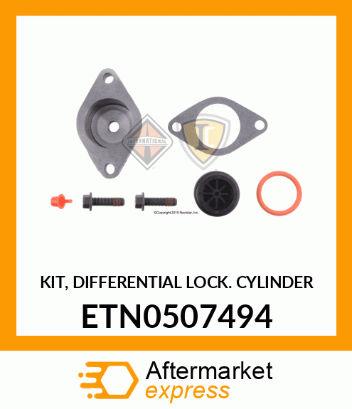 KIT, DIFFERENTIAL LOCK CYLINDER ETN0507494