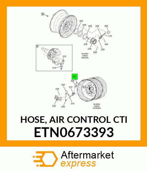 HOSE, AIR CONTROL CTI ETN0673393