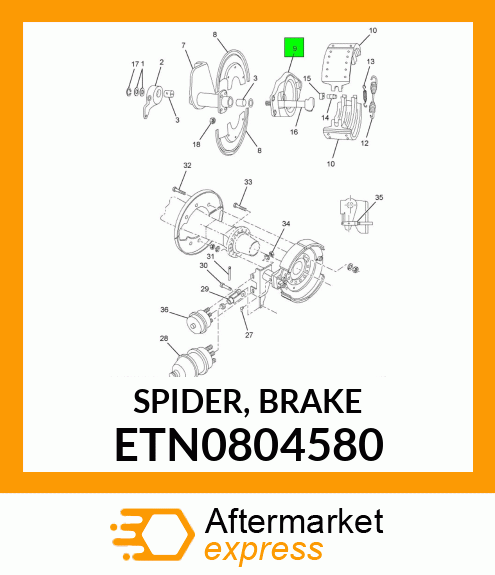 SPIDER, BRAKE ETN0804580