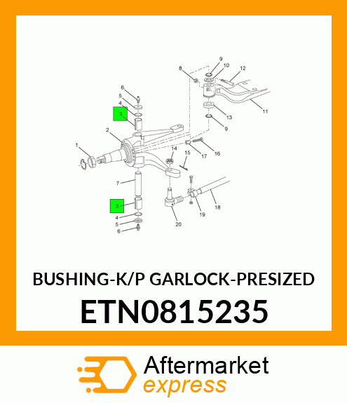 BUSHING-K/P GARLOCK-PRESIZED ETN0815235