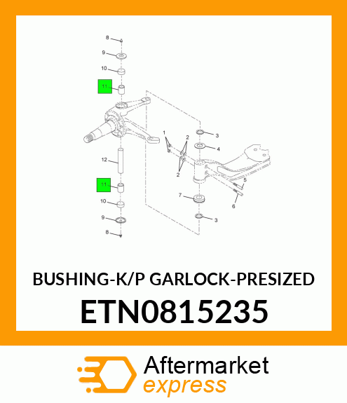 BUSHING-K/P GARLOCK-PRESIZED ETN0815235