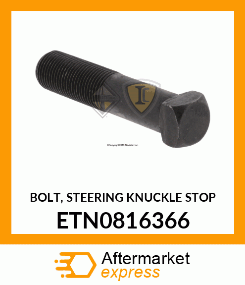 BOLT, STEERING KNUCKLE STOP ETN0816366