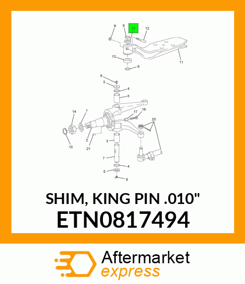 SHIM, KING PIN .010" ETN0817494