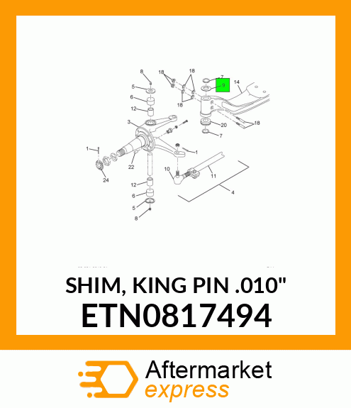 SHIM, KING PIN .010" ETN0817494