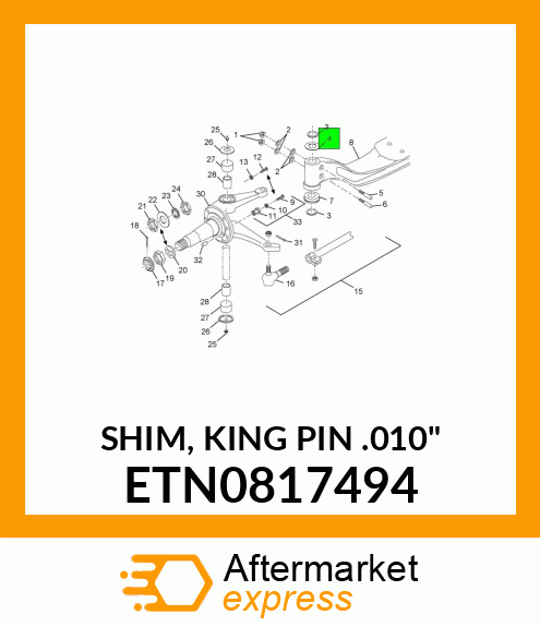 SHIM, KING PIN .010" ETN0817494