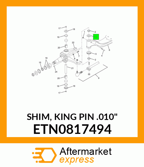 SHIM, KING PIN .010" ETN0817494