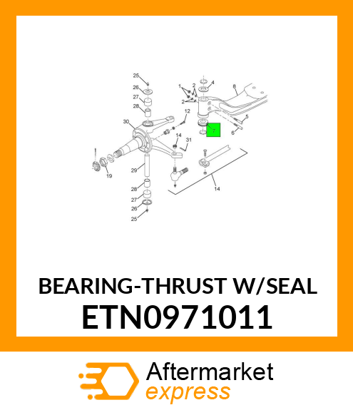 BEARING-THRUST W/SEAL ETN0971011