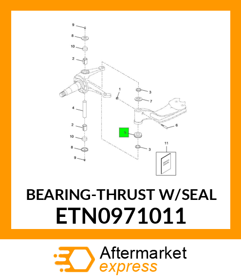 BEARING-THRUST W/SEAL ETN0971011